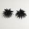 40in. Artificial Halloween Black Boston Fern - Set of 2